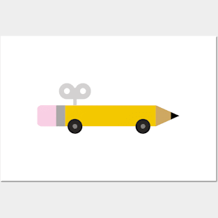 Pencil Car Posters and Art